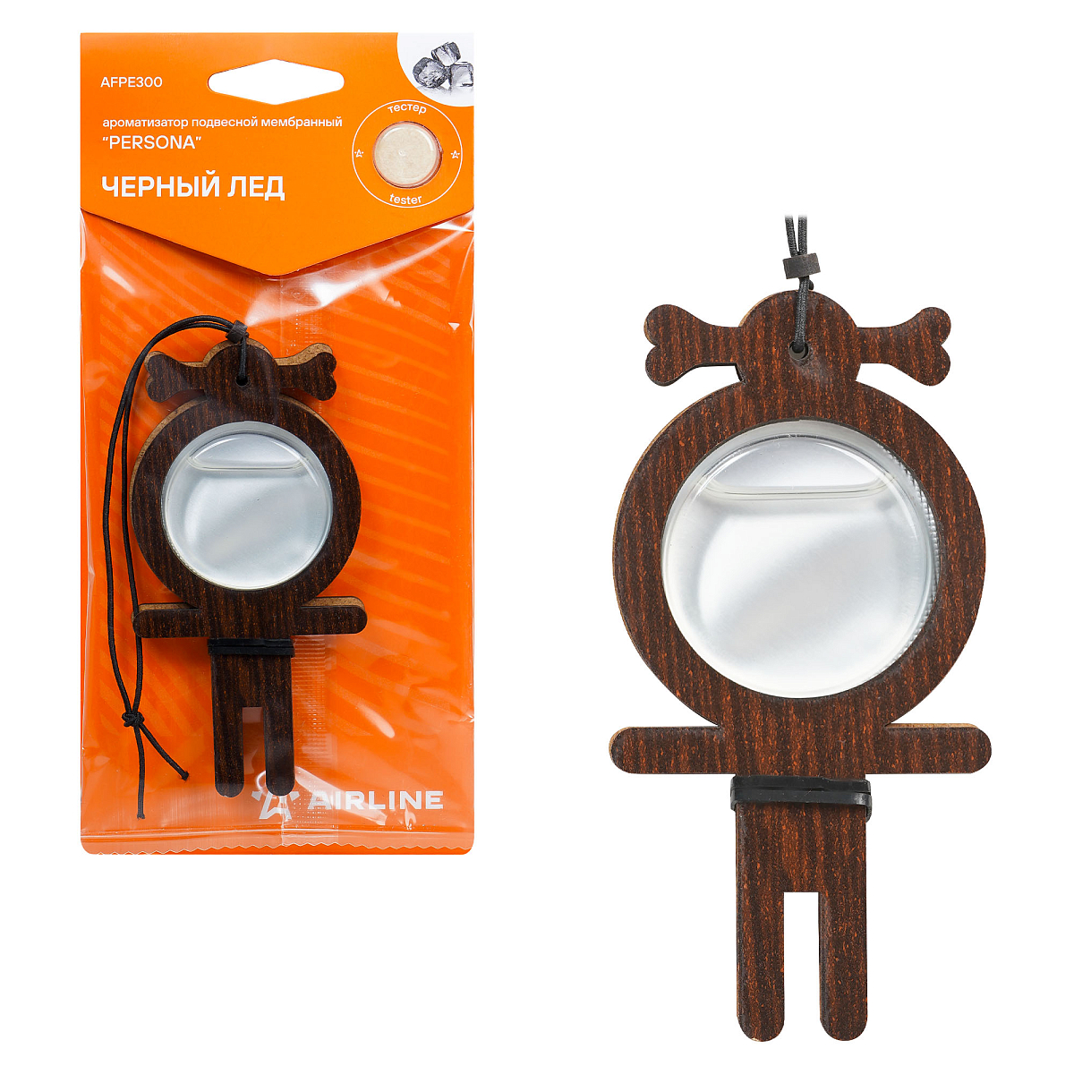 Ароматизатор подвесной мембранный "Persona" Черный лед