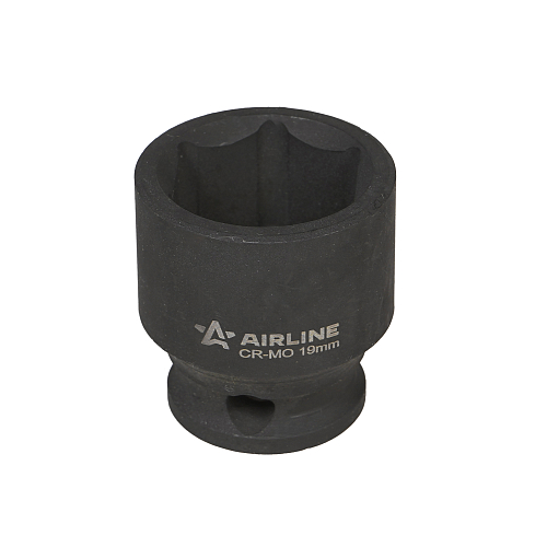 Головка ударная торцевая 3/8"DR шестигранная 19мм, L=30мм