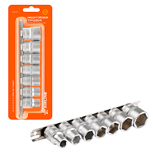 Набор головок 1/2"DR шестигранных 7пр. (10-22мм)