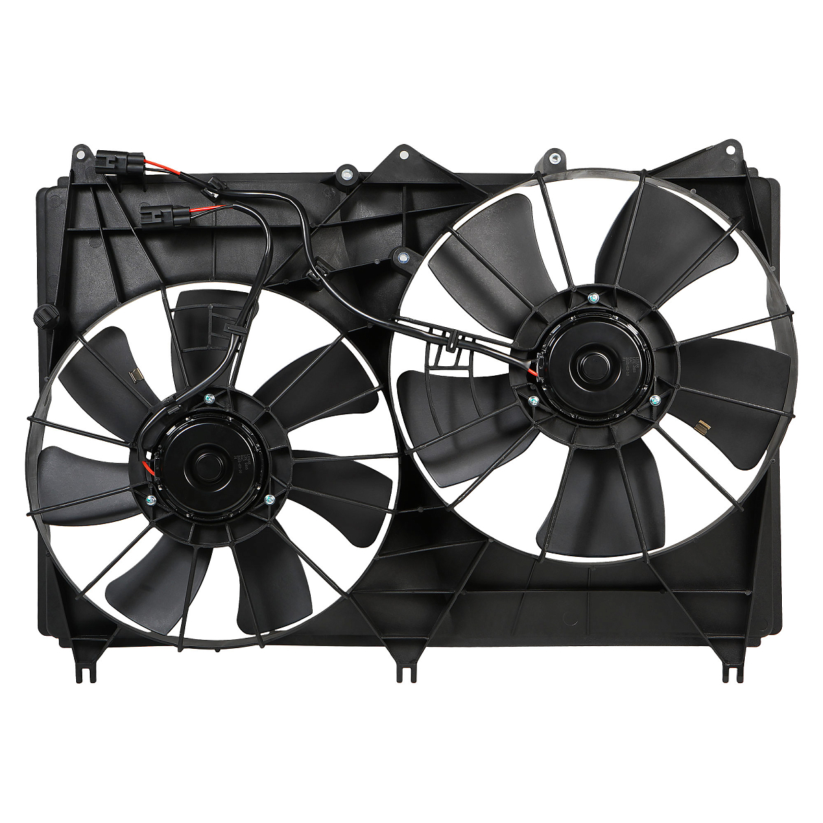 Электровентилятор охлаждения для автомобилей Suzuki Grand Vitara (05-) (2 вент.) (с кожухом)