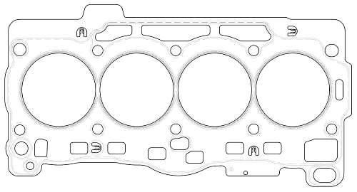 Прокладка ГБЦ для а/м VW Polo Sedan (10-)/Jetta (11-)/Golf VII (12-) 1.6i [CWVA]