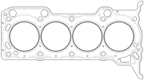 Прокладка ГБЦ для а/м Mitsubishi Lancer X (07-)/ASX (10-)/Colt (04-) 1.3i/1.5i/1.6i [4A]