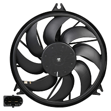 Электровентилятор охлаждения для автомобилей 206 (00-) (с кожухом)