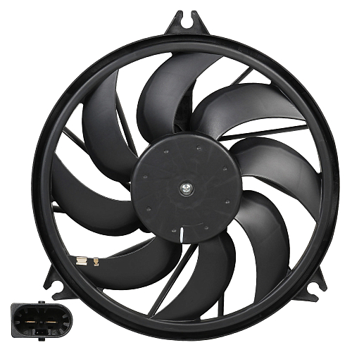 Электровентилятор охлаждения для автомобилей 206 (00-) (с кожухом)