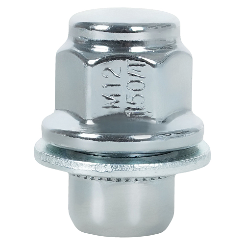 Гайка колесная M12x1,5x37, несъемная шайба, ключ 21, закрытая, хром, 1 шт для Toyota/Lexus