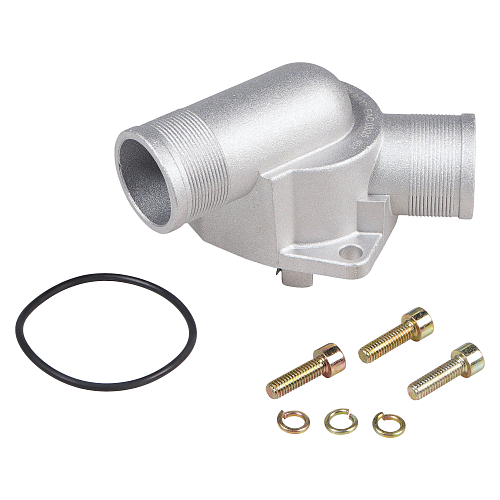 Термостат для автомобилей Лада 2110-15, 2170, 21082 (инж. с 2003) (с алюминиевым корпусом, обрезиненный клапан) ("зимний" 92°С)