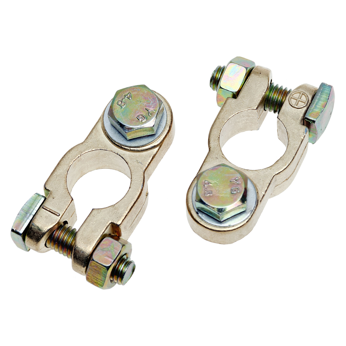 Клеммы АКБ в комплекте цинк с кадмиевым покрытием, болт М8