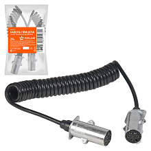 Кабель прицепа 24В тип-N 7 контактов 4,5м (металл)