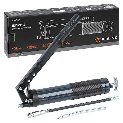 Шприц двухплунжерный 400см3 PRO, клапан уд. воздуха (возможно примен. картриджа)