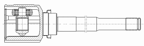 ШРУС внутренний правый для автомобилей Mitsubishi Outlander III (12-) 2.4i CVT 4WD