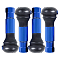 Вентиль для б/к шин TR414C c декор. колпачком, синий, 4 шт.