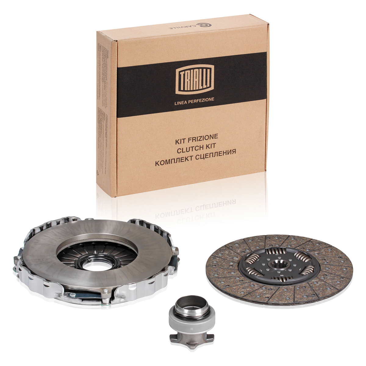 Комплект сцепления для автомобилей КамАЗ Euro-5 (дв. OM457) (КПП ZF16S2221) в сборе с муфтой