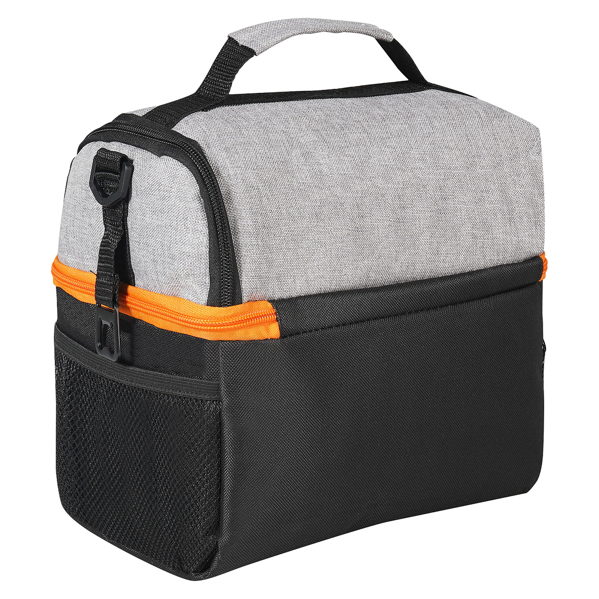 Сумка-холодильник (термосумка) PRO, 9л, 25*22.5*16.5см, водонепр., чер./сер.