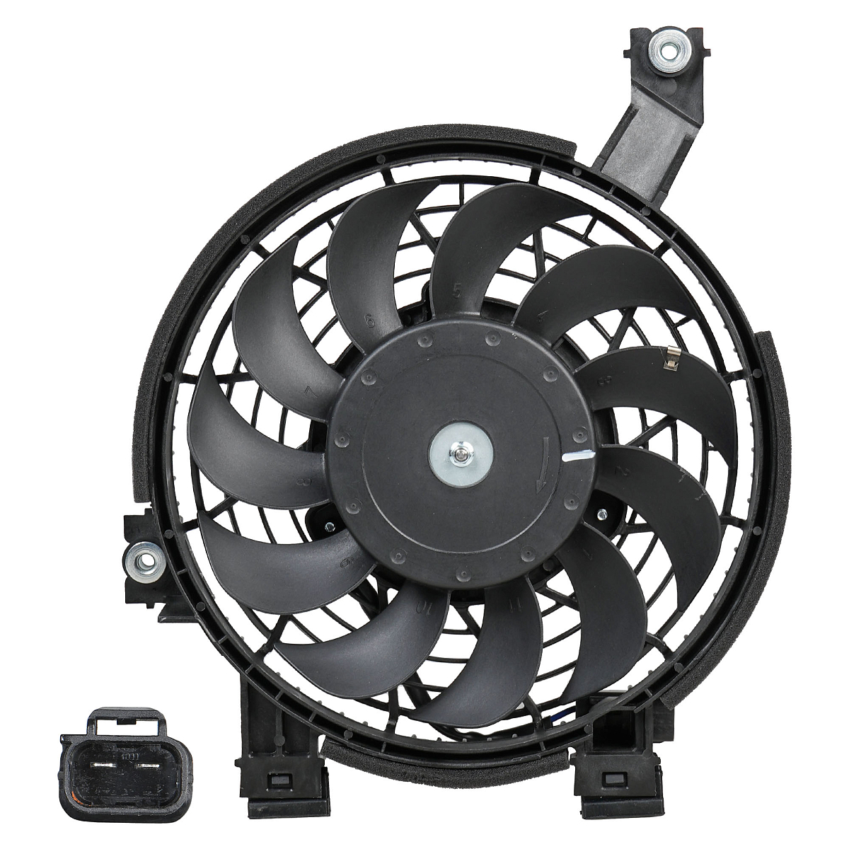 Электровентилятор кондиционера для автомобилей Toyota Land Cruiser Prado 120 (02-) (с кожухом)