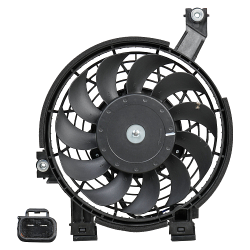 Электровентилятор кондиционера для автомобилей Toyota Land Cruiser Prado 120 (02-) (с кожухом)