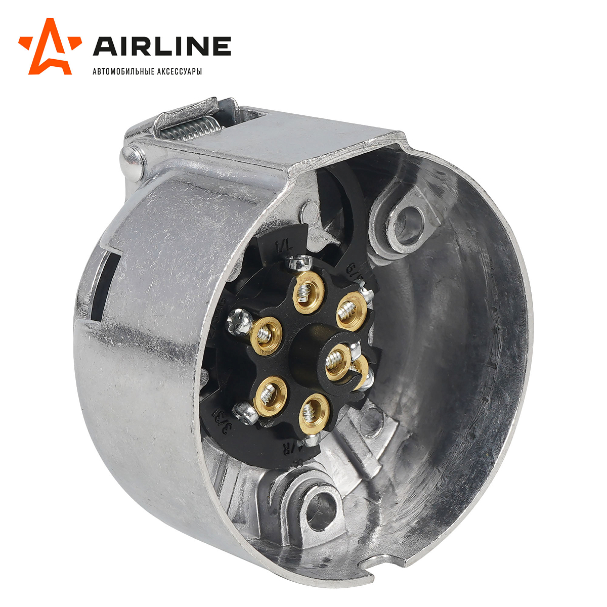 Розетка фаркопа 12В 7 контактов металл "ЛАЙТ"