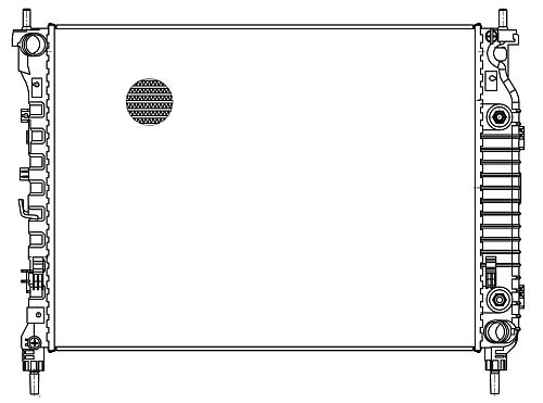 Радиатор охлаждения для автомобилей Captiva (11-) 2.2D AT