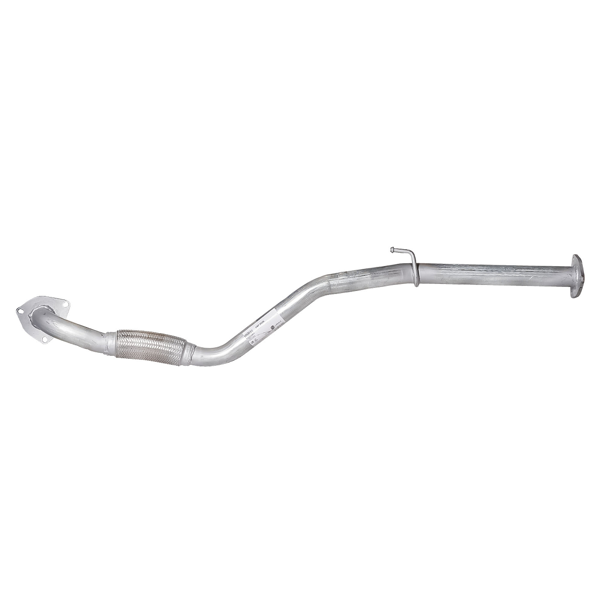 Труба приёмная для автомобилей Chevrolet/Daewoo Lanos (97-) длинная без отверстия для датчика (алюминизированная сталь)