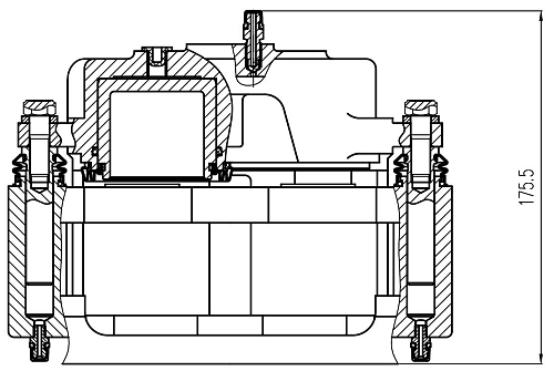 Суппорт тормозной для автомобилей ЗИЛ 5301 Бычок/3250 передний левый d=60мм