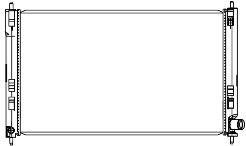 Радиатор охлаждения для автомобилей Outlander II (07-)/Lancer X (07-) 2.0T/3.0i M/A