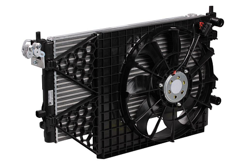 Блок охлаждения (радиатор+конденсор+вентилятор) для автомобилей Polo (09-)/(20-)