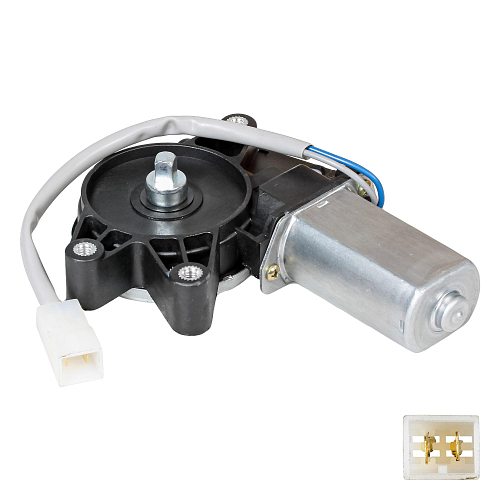 Моторедуктор стеклоподъемника для автомобилей Лада 2108-21099/2110-2112/2113-2115 (левый)