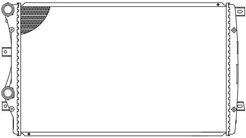 Радиатор охлаждения для автомобилей Jetta (05-)/(11-)/Octavia A5 (04-) (паяный)