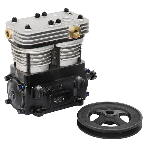 Компрессор воздушный для а/м МАЗ, УРАЛ (2 цилиндр.; шкив 172 мм. 320 л/мин) (аналог ПК-310) (LAC 1231)