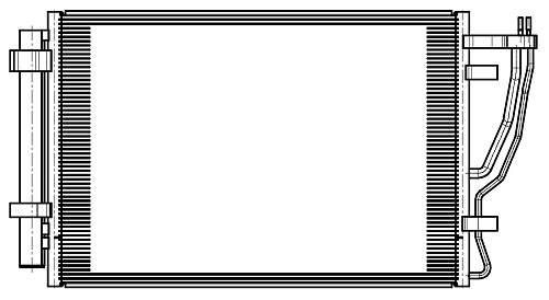 Радиатор кондиционера для автомобилей Cerato (09-)