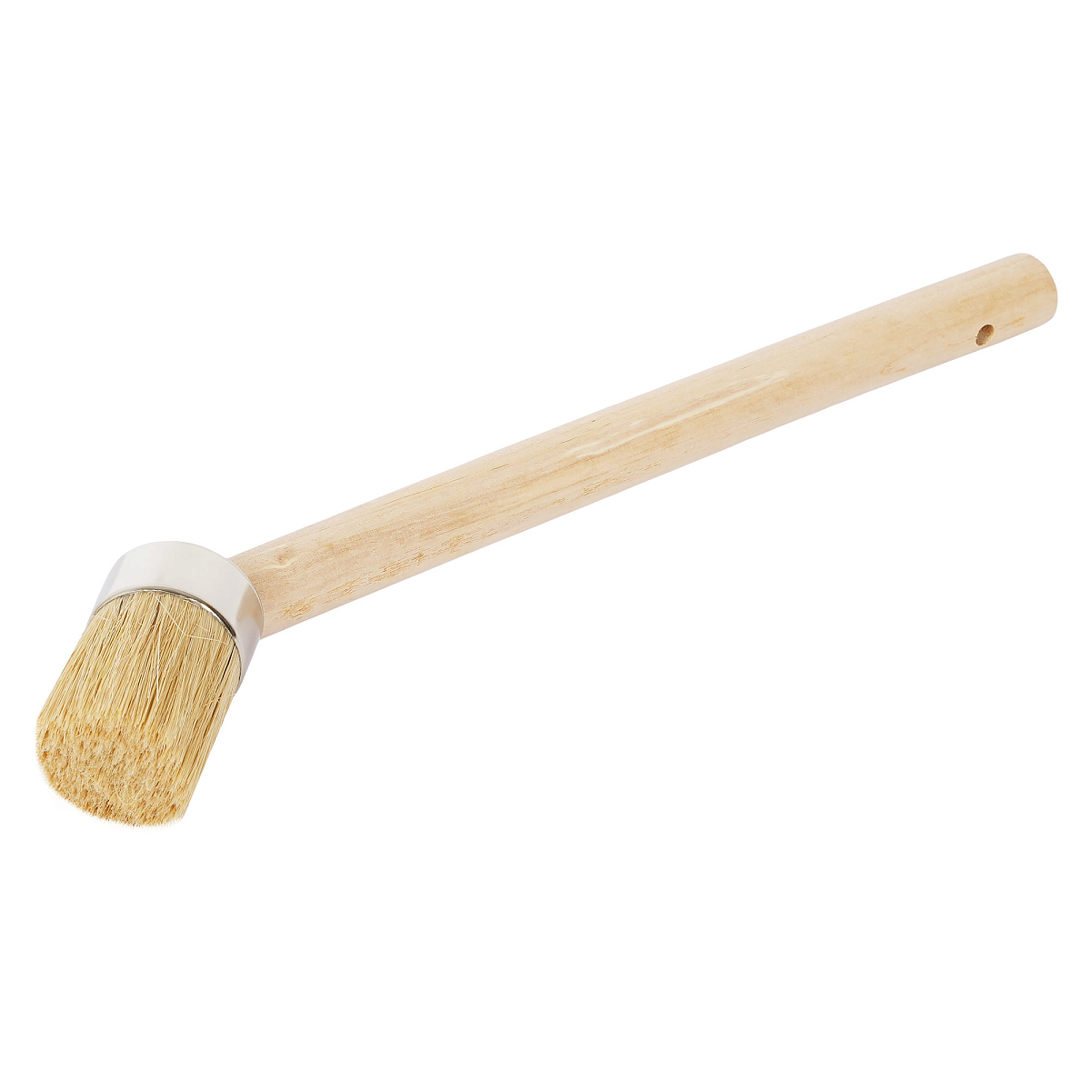 Кисть для пасты шиномонтажной 350мм, изогнутая, дерево, натуральный ворс 50мм, d40мм