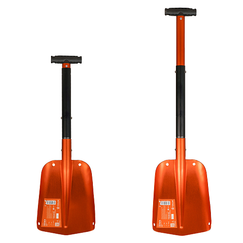 Лопата лавинная алюминиевая складная (66-82*21 см)