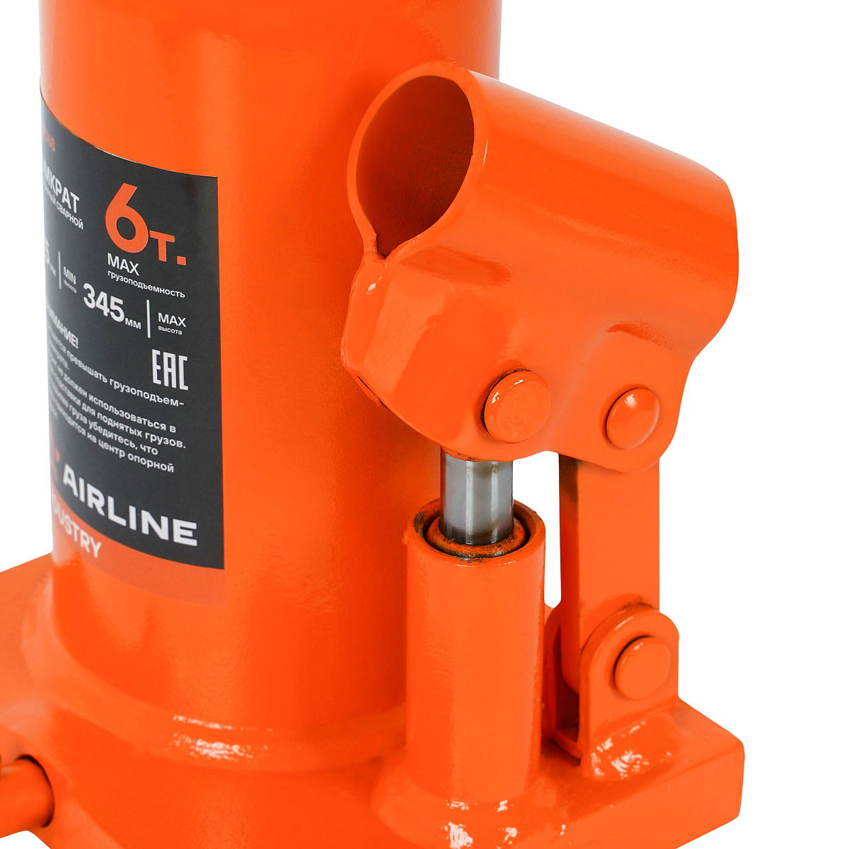 Домкрат бутылочный сварной 6т 175-345мм INDUSTRY