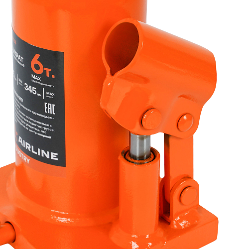 Домкрат бутылочный сварной 6т 175-345мм INDUSTRY