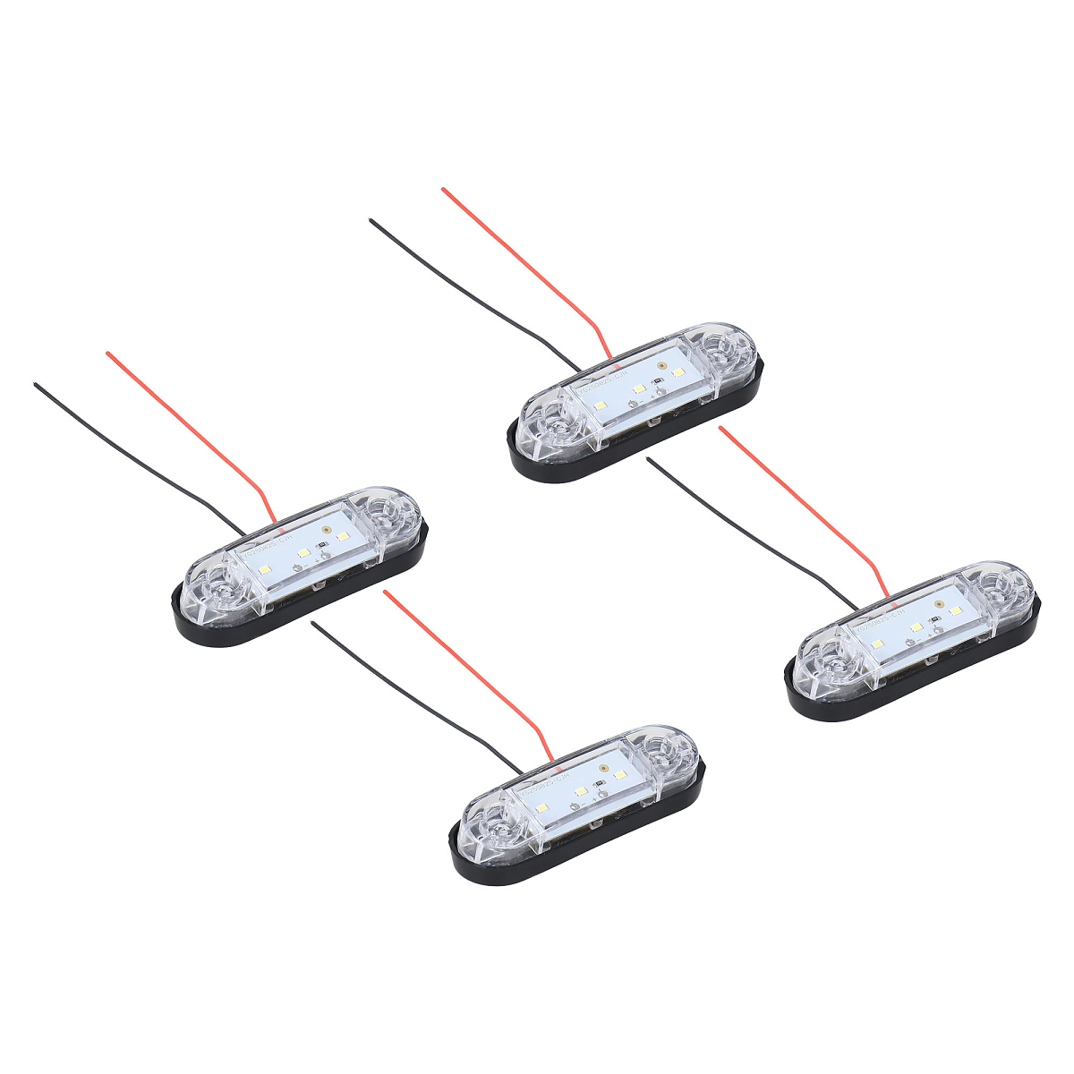 Огонь габаритный светодиодный, 12/24В, белый, комплект 4 шт.