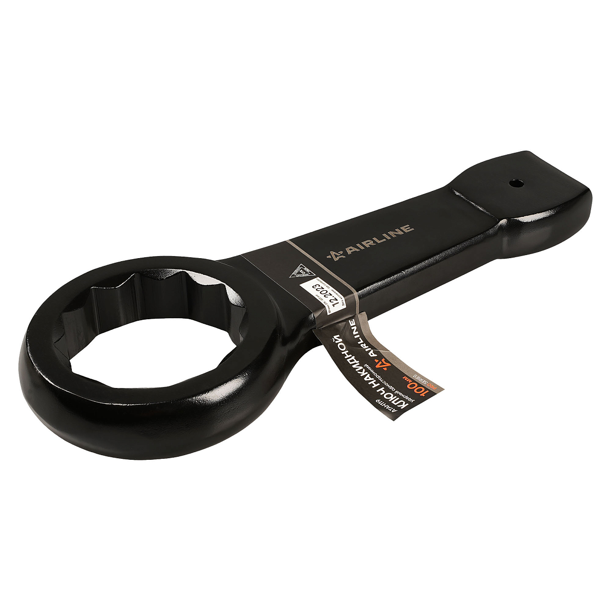 Ключ ударный накидной односторонний 100мм, L=405-435мм