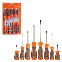 Набор отвёрток 8пр. (SL3-SL6, PH0-PH2), блистер