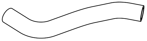 Патрубок охл. для а/м Chevrolet Spark M300 (10-) 1.0i верх. (EPDM,1шт.)