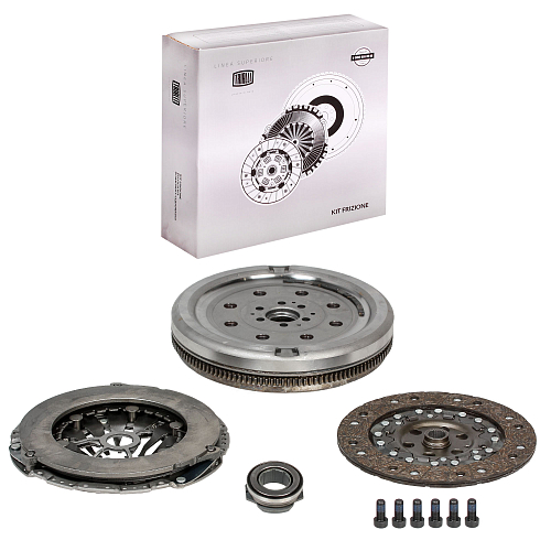 Комплект сцепления для автомобилей VW Transporter T5 (03-) / Multivan (03-) 1.9TDi с компенсацией износа в сборе с муфтой и двухмассовым маховиком