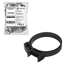 Хомут 44-48/9 мм, силовой зубчатый замок, пластик (ПА66) черный