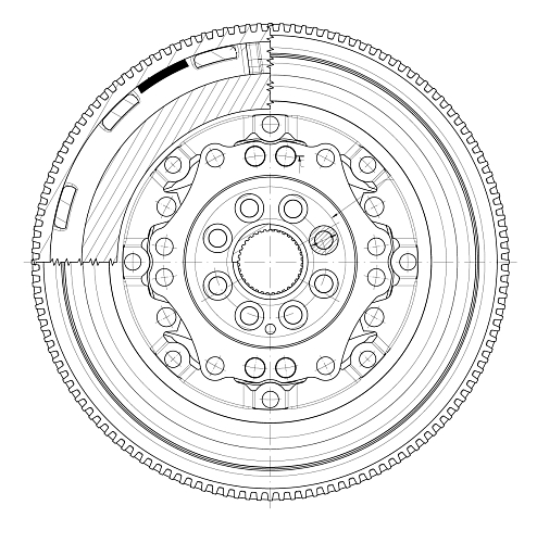 Маховик двухмассовый для автомобилей Skoda Yeti (09-) 1.8TSI 4x4