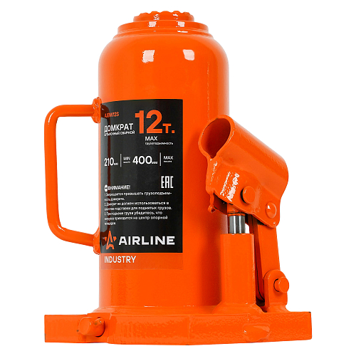 Домкрат бутылочный сварной 12т 210-400мм INDUSTRY