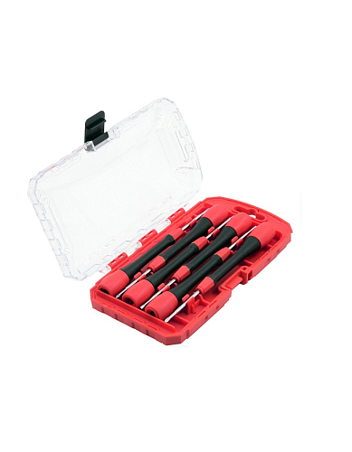 Инструмент для точных работ, набор отверток 6пр. (PH,SL,TORX), пласт. кейс