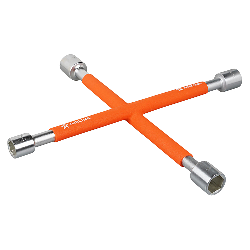 Ключ баллонный крестовой 350мм PRO с обрезиненными рукоятками (17х19х21х22)