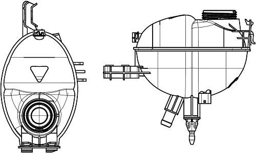 Бачок расширительный охлаждающей жидкости для а/м MB GLK (X204) (08-)/E (W212) (09-)/C (W204) (07-)