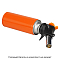 Горелка газовая на цанговый баллон, пьезоподжиг, анти-вспышка, сопло D20 *60 мм, бок.подставка-защита рук