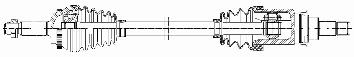 Привод передний правый для автомобилей Geely Emgrand 7 (17-) 1.5i MT