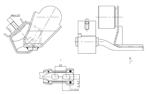 Подвес (подушка) глушителя для автомобилей Toyota Corolla (91-)/(95-) (1 шт.)