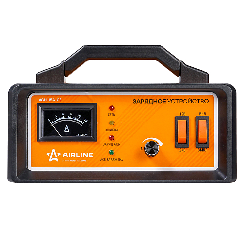 Зарядное устройство 0-15А 12В/24В импульсное, амперметр, ручная регулировка