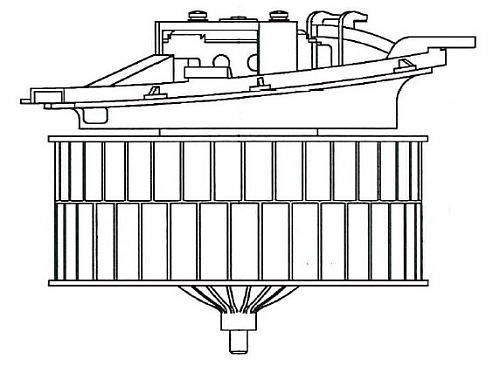 Электровентилятор отопителя для автомобилей Mercedes-Benz S (W220) (98-)