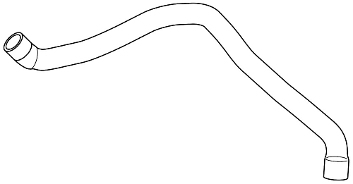 Патрубок охл. для а/м Skoda Octavia A5 (04-)/VW Jetta (04-) 1.6i нижн.